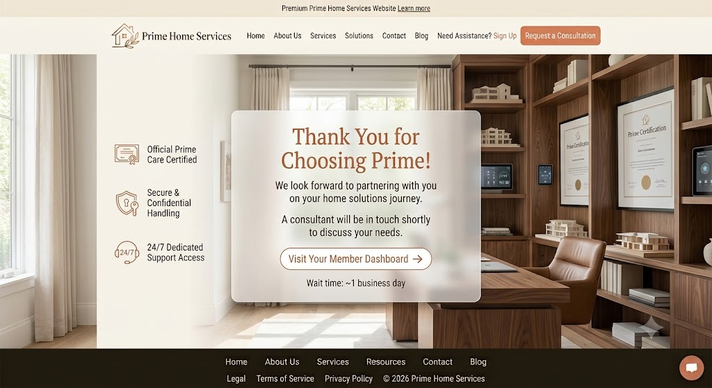 Prime Home Services concept 3